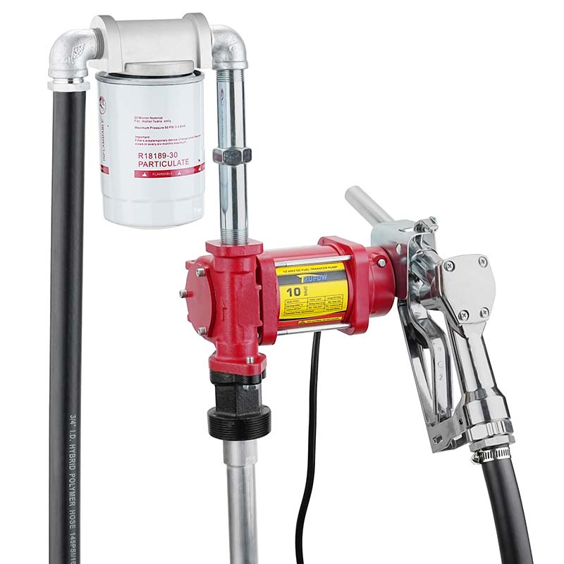 Bộ bơm chuyển xăng nhiên liệu 12V có vòi phun