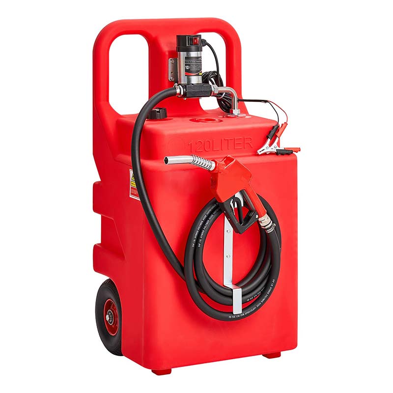 Bình Diesel 32 gallon với ống và súng bơm dầu chuyển điện 12V
