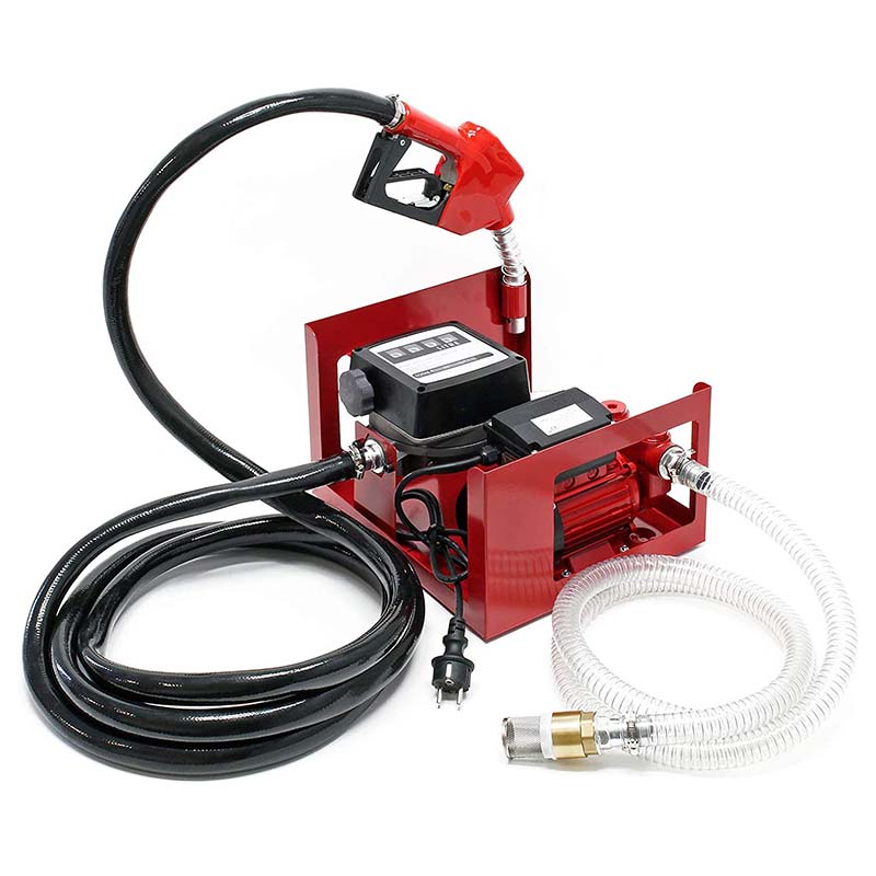 Bơm chuyển dầu diesel tự mồi với đồng hồ đo lưu lượng 4 chữ số